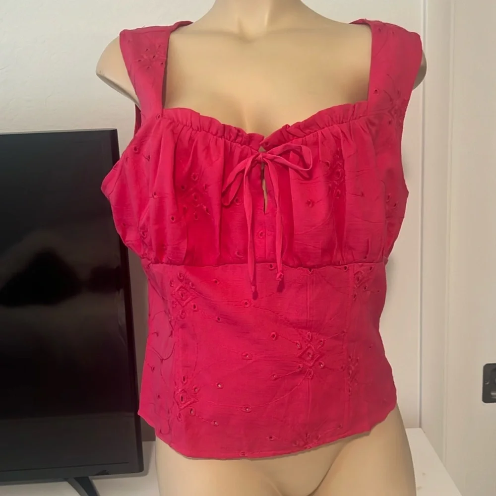 Eyelet Top - Picture 1 of 2
